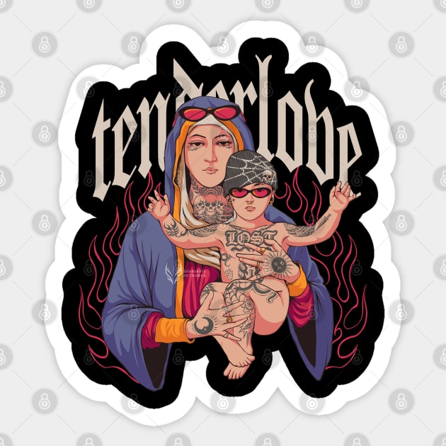 St Mary and Lil' baby Sticker by semburats